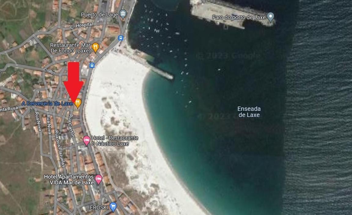 Apartamento En Playa De Laxe Eksteriør bilde